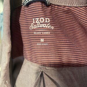 IZOD men long dress shirt size Min great condition